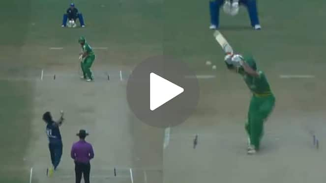 [Watch] Mohammad Hasnain Cleans Up Rizwan's Trump Card With A Ripper In Champions Cup